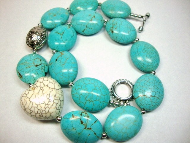 Turquoise Love Heart Necklace