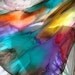 Hand Dyed Over the Rainbow Silk Scarf