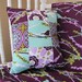 Aviary birds and blooms in lilac - baby bedding includes fitted sheet, bumper set, and crib skirt