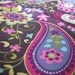 Pretty Paisley baby bedding with bumper set , fitted sheet and crib skirt    custom made to order
