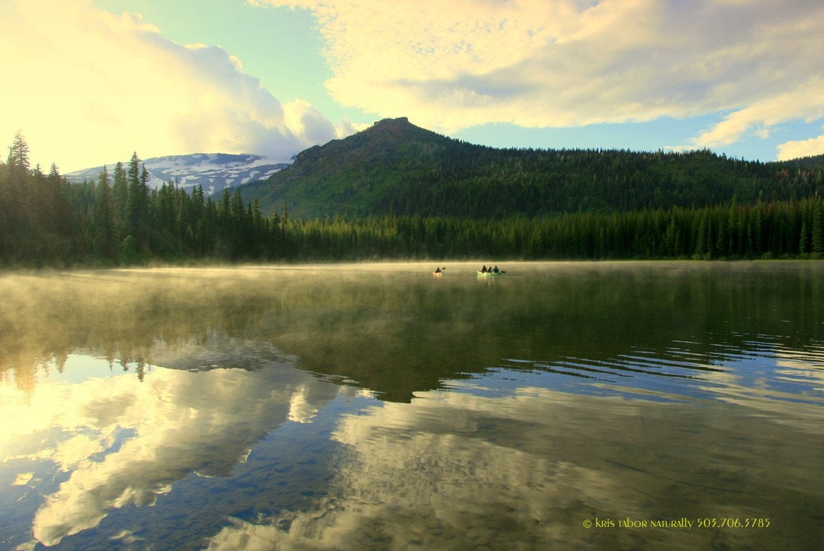 The Sweet Light of Evening on the Lake - fine art photography print by Kris Tabor