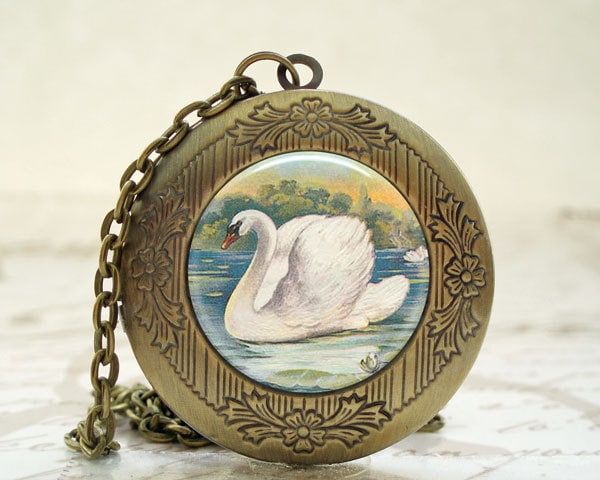 Swan Locket