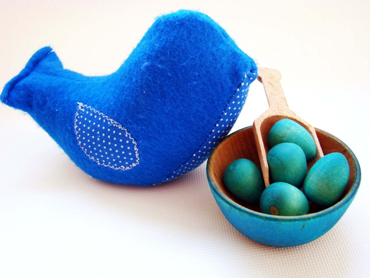Chick-A-Dee Playset - Blue Edition - A Montessori and Waldorf Inspired Counting and Learning Toy