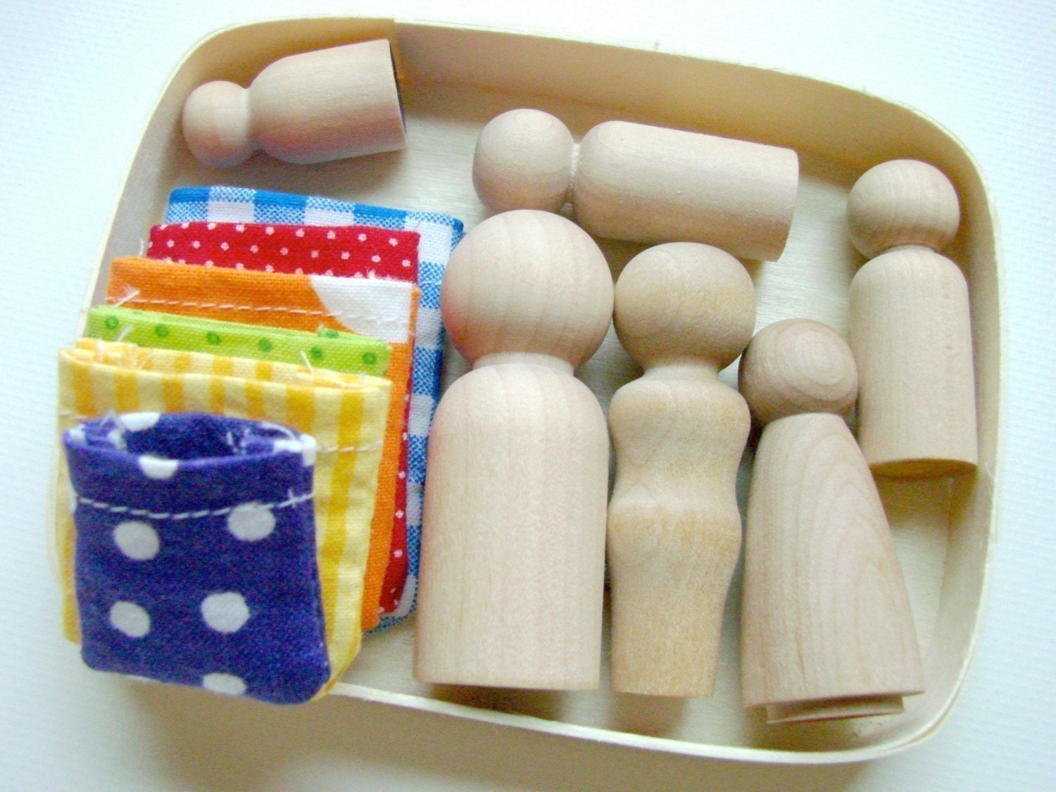 The Family Box - Wooden People Playset - A Montessori and Waldorf Inspired Natural Learning Toy