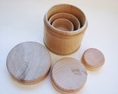 Nesting Canisters - Montessori and Waldorf inspired size relation toy