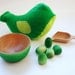 Chick-A-Dee Playset - Green Edition - A Montessori and Waldorf Inspired Counting and Learning Toy