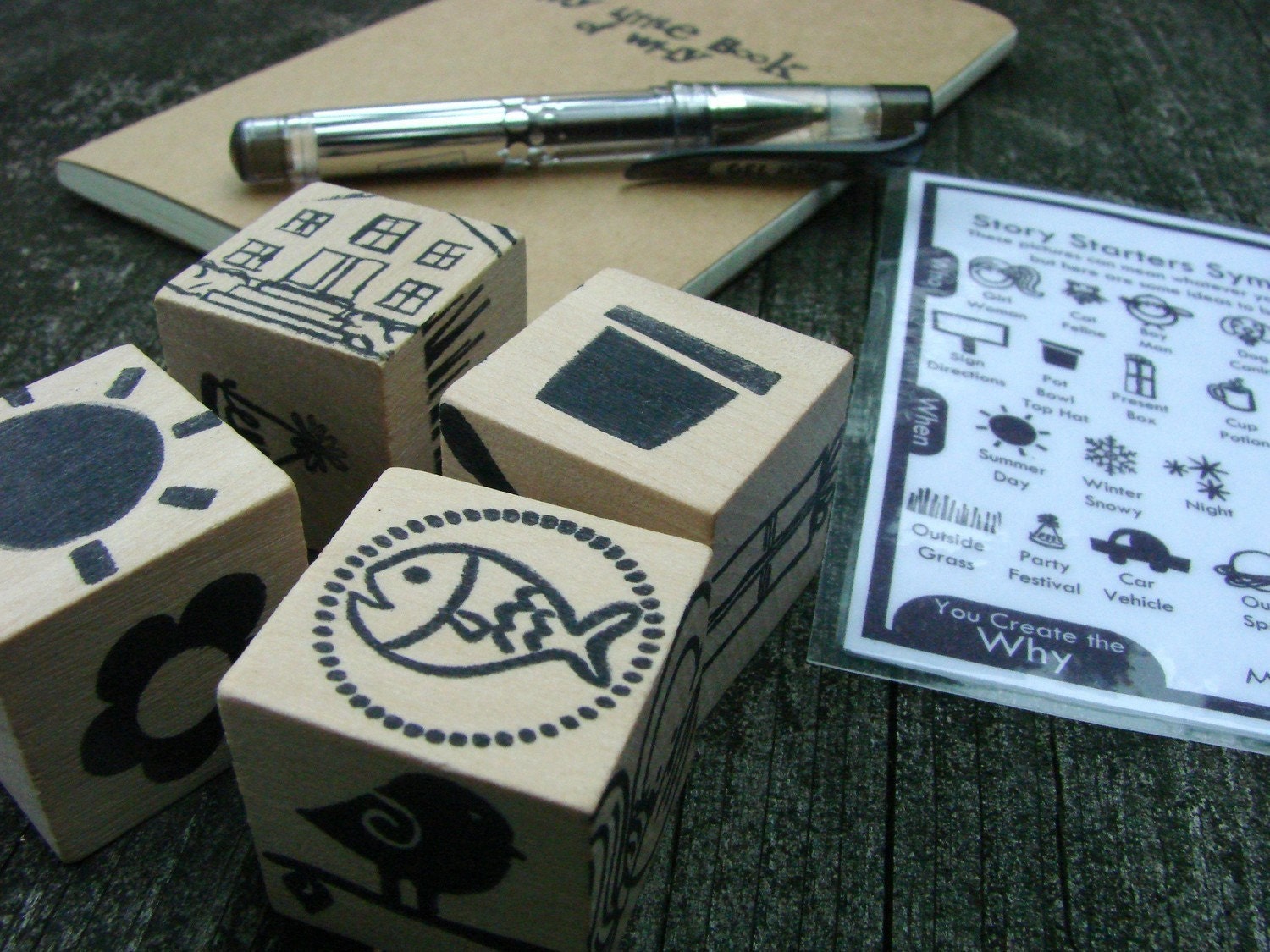 Story Starters - You Create the WHY Playset - A Montessori and Waldorf Inspired Learning Toy
