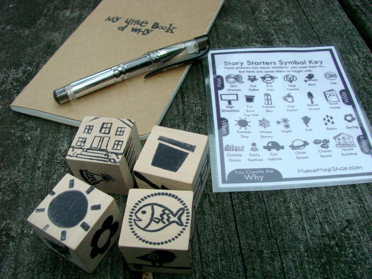 Story Starters - You Create the WHY Playset - A Montessori and Waldorf Inspired Learning Toy