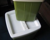 Avocado Green Coffee and Flour Canisters