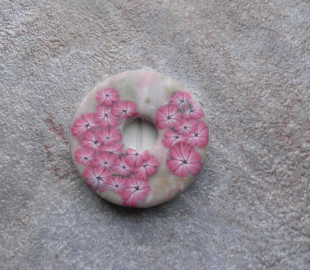 Meadow Sweet - Polymer Clay Pendant