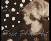 Strike a Pose Silent Film Actress 4x6 Postcard Digital Collage Sheet - backgrounds Altered Art greeting cards paper supplies - U Print
