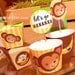 Monkey Jungle and Bananas Party Kit in yellow - CHANGEABLE TEXT PRINTABLE pdf Complete Set 0109