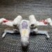 X-Wing Starfighter, Wool Felted STAR WARS ornament, decoration made to order