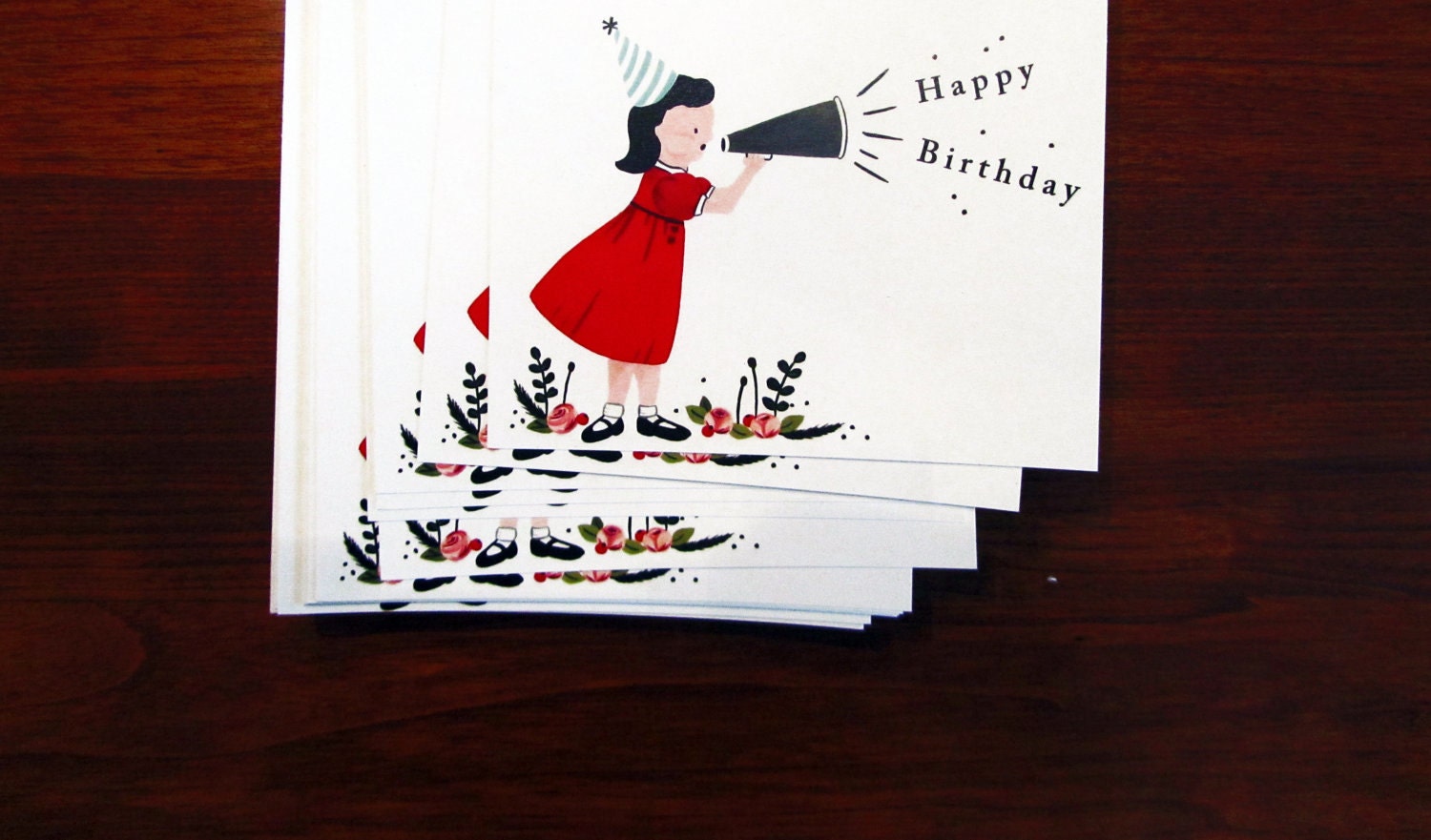 Birthday Girl Card (A2 size with matching envelope)