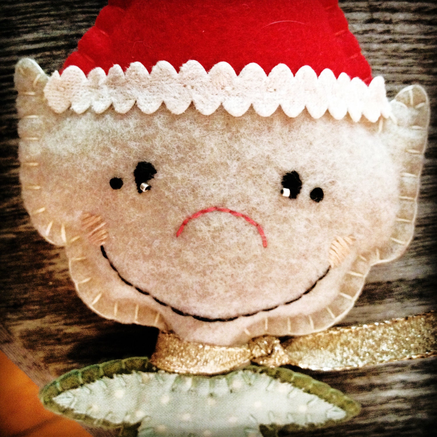 Vintage Inspired Felt Elf