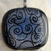 Fused Glass Pendant - Sophisticated Swirls