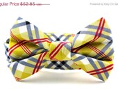 ON SALE.... Reserved Listing for Ashley-Xsmall 3/8" width Collar and Xsmall bow tie, Small Leash