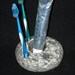Stone toothbrush holder