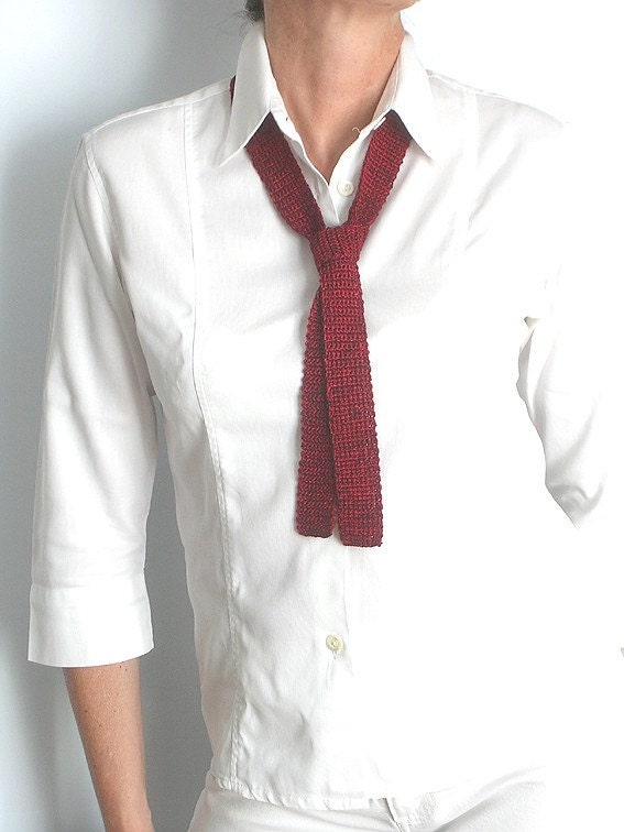 Ruby Red Tie