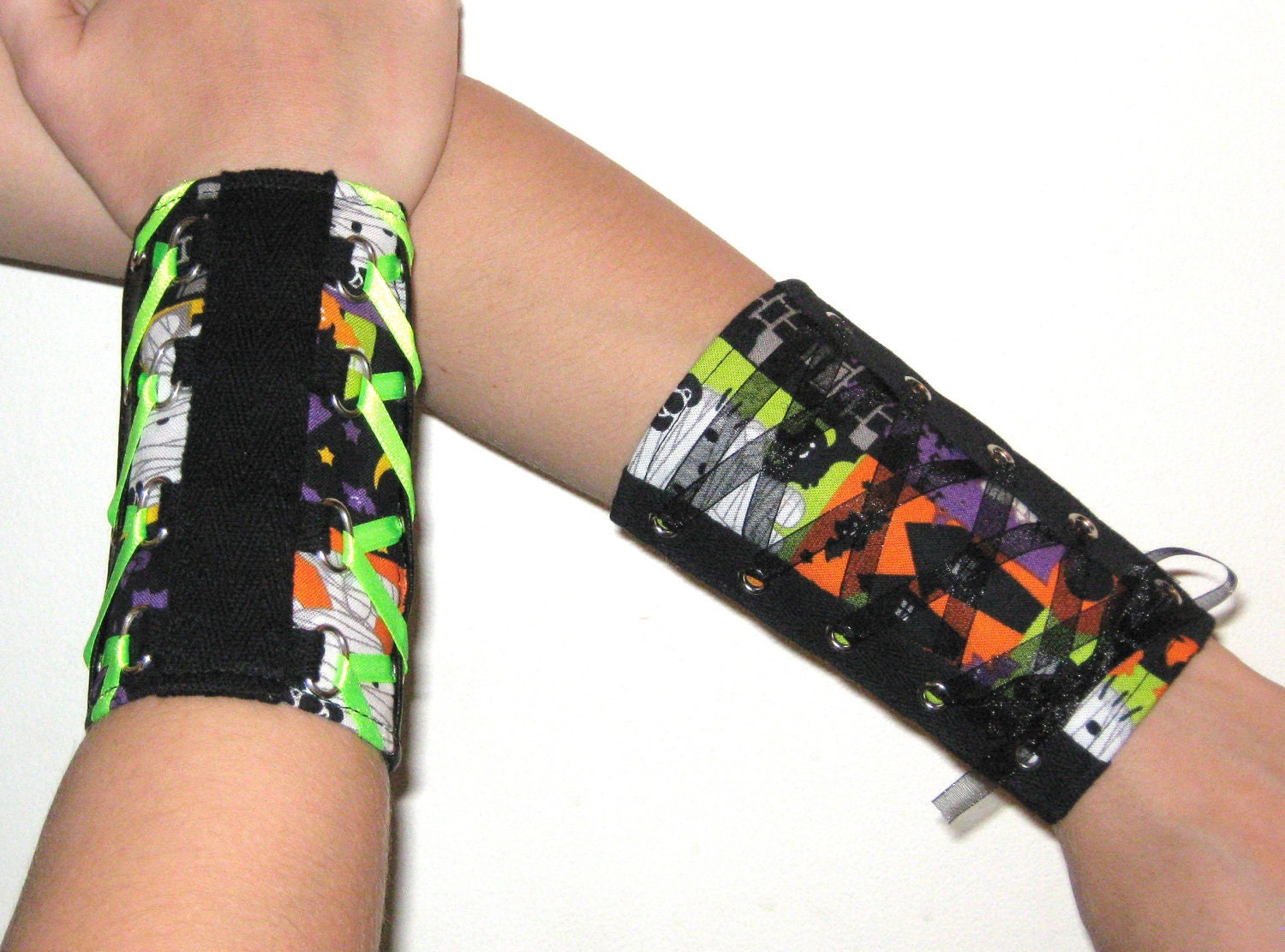 HELLO KITTY HaLLoWEeN CoRsET Wrist CUFF  Edition Custom Made For You RoBoTIc KiTtY