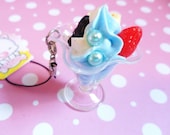 Blue Pearl Parfait Phone Charm