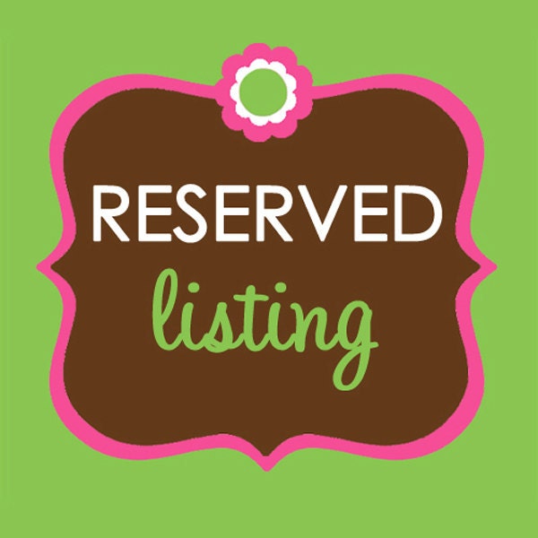Caroline--RESERVED LISTING