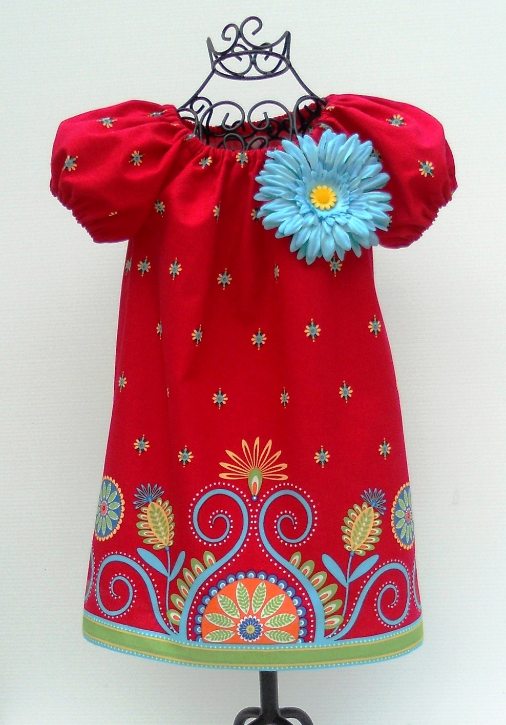 SEW GROOVY Peasant Dress Pattern PDF Sewing Pattern 6 Mos. -  5 Child  by FootLooseFancyFree on Etsy Children Clothing