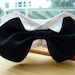 Medium / Large Dog Bow Tie Collar Classic Black Bow Tie