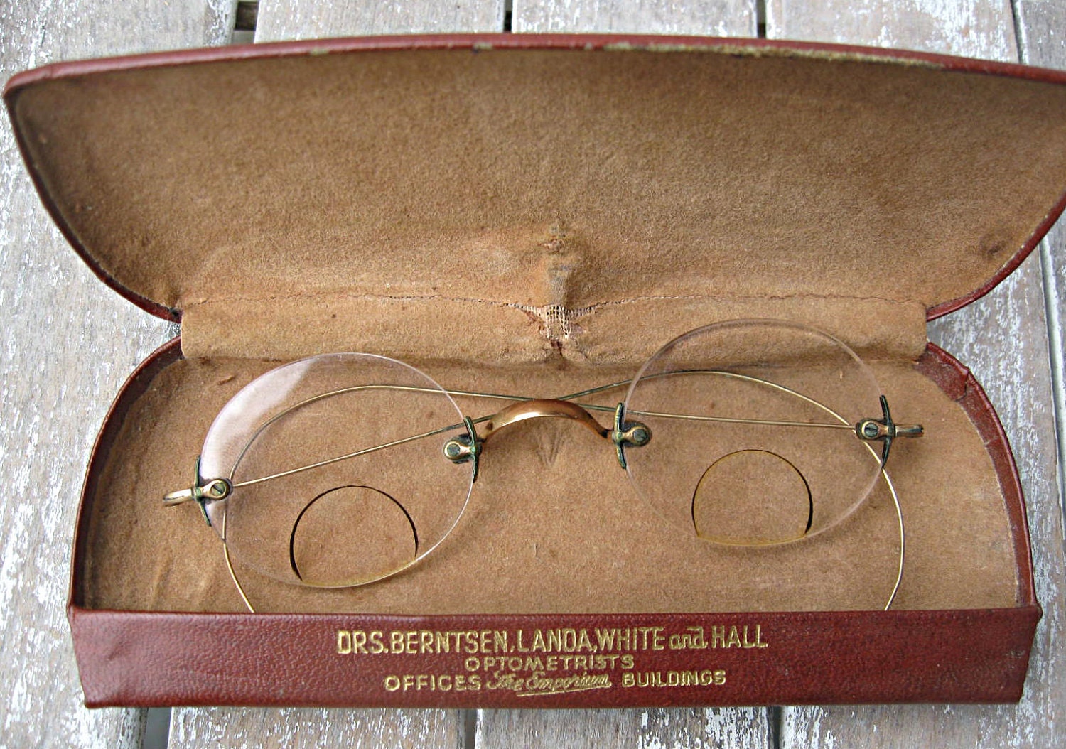Antique eyeglasses/bifocals, 1800's, Emporium Dept. store in San Francisco