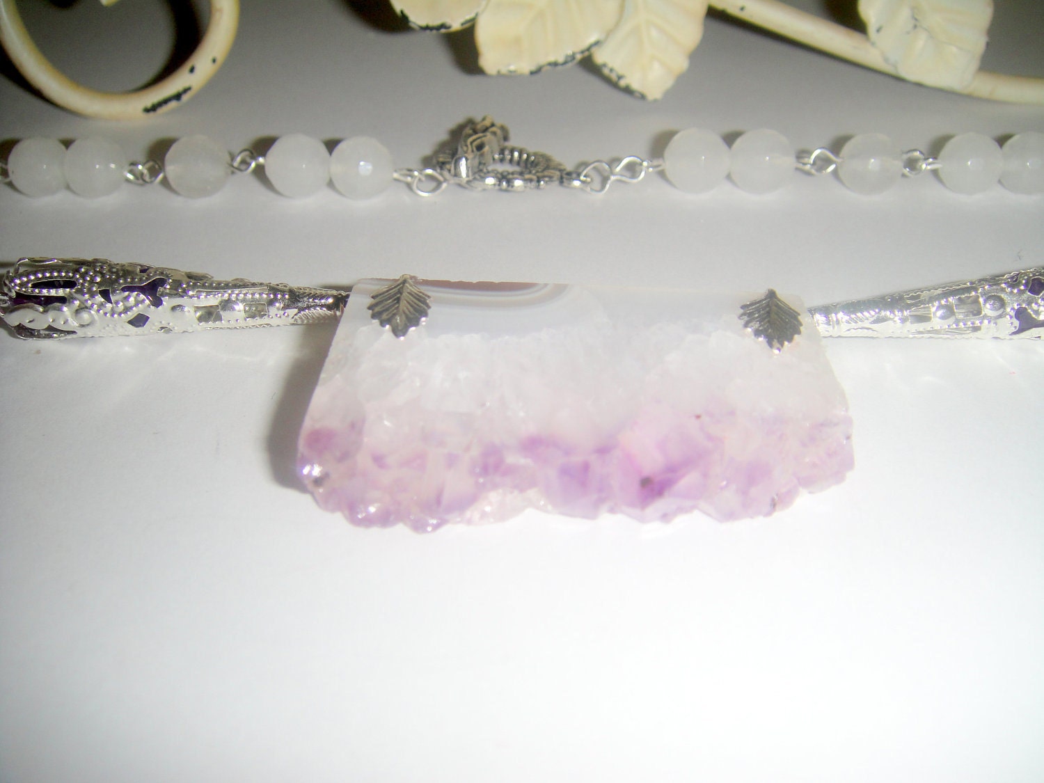 Slice of Heaven              (Amethyst Crystal Cluster Necklace)