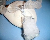 Snow White      (Rock Crystal Quartz and Crystal Cluster Pendant)