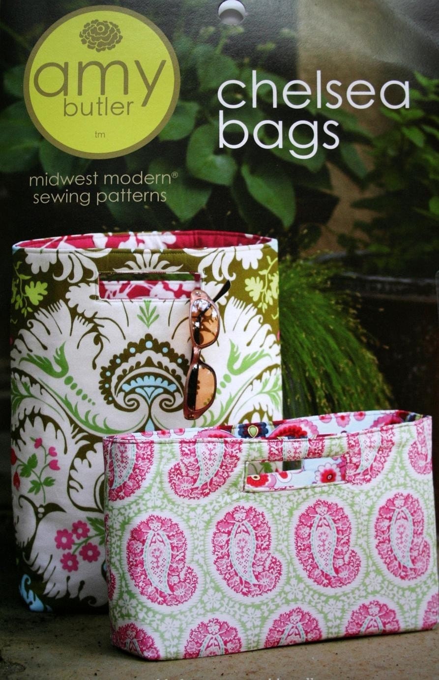 Chelsea Bags Pattern by Amy Butler, FREE SHIPPING with any other purchase