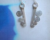 Silver Spiral Earrings serie No.2