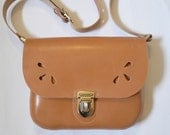 Girl's Satchel Natural Leather FREE UK SHIPPING