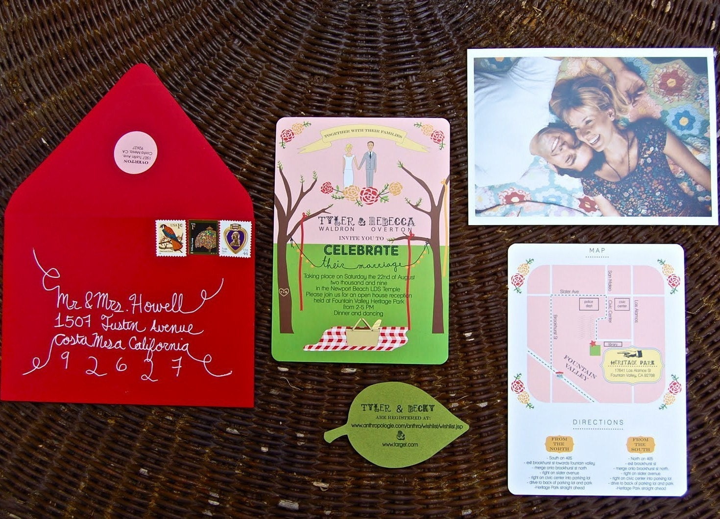 Custom Invitation and Map