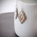Sterling silver boho chic earrings handmade of cloud shapes soldered together for a trendy bohemian style jewelry design - "Billow Earrings"