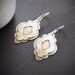 Sterling silver boho chic earrings handmade of cloud shapes soldered together for a trendy bohemian style jewelry design - "Billow Earrings"