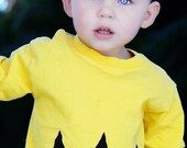 Cartoon Charlie Yellow Black Zig Zag argyle American kids boys girls childrens youth peanuts 6m 12m 18m 2T 3T 4T 5/6 brown Tee Shirt T-Shirt