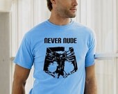 S M L XL Arrested Development Light Blue never Nude tee shirt tshirt funny man men Tobias Funke Bluth TV comedy show