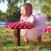 Whimsical Polka Dot Toadstool Mushroom Chair dollhouse kids furniture indoor/outdoor kid fairy tea party childrens fairies hobbit room decor