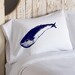 Navy Blue Whale White Nautical Pillowcase pillow cover ocean sea
