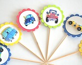 Cool Cars Cupcake Toppers
