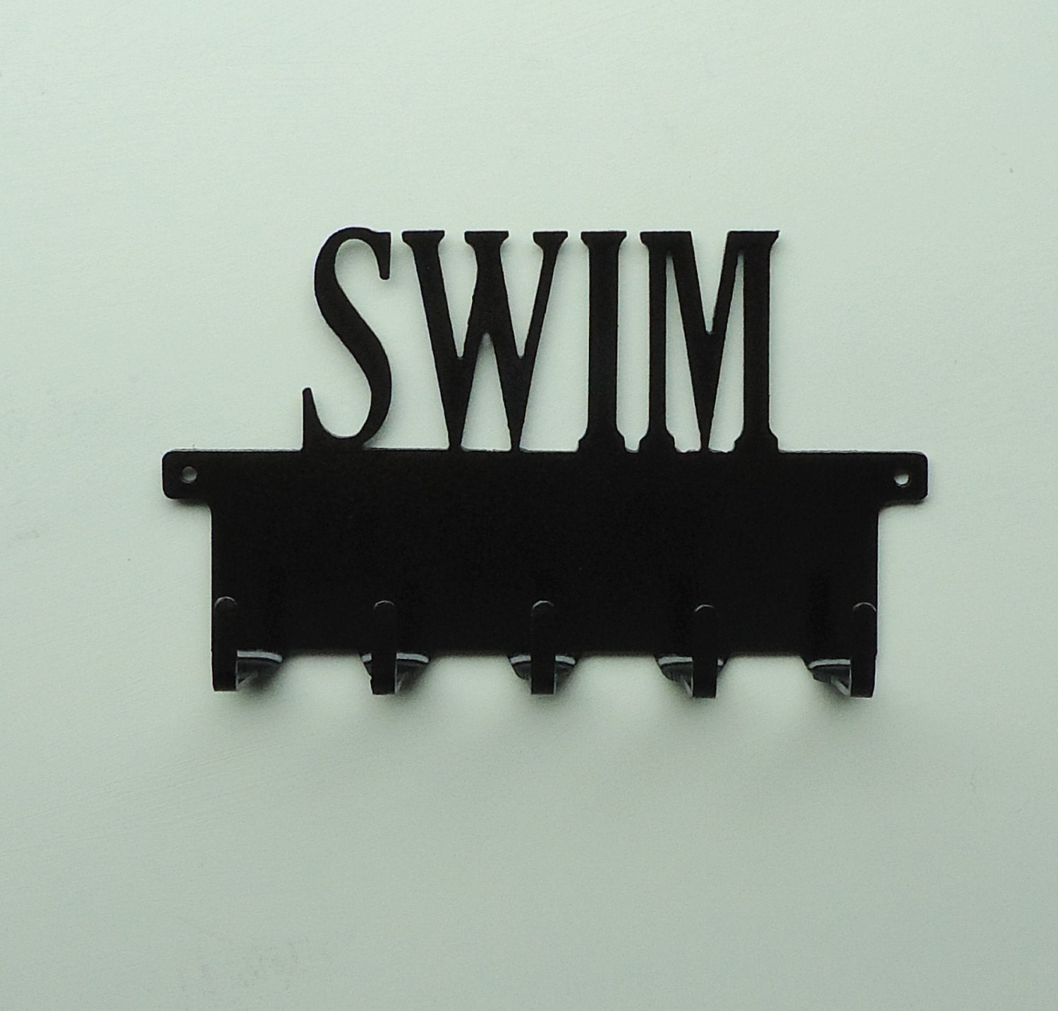 Swim Text Metal Art Medals Rack - Free USA Shipping