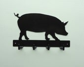 Pig Metal Art Key Rack - Free USA Shipping