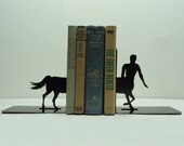 Centaur Metal Art Bookends - Free USA Shipping