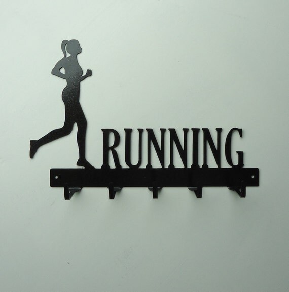 Womens Running Metal Art Medals Rack - Free USA Shipping