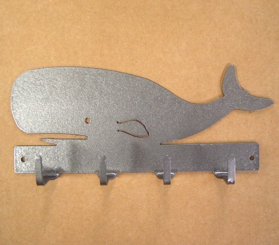 Whale Metal Art Key Rack - Free USA Shipping