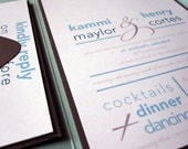 The 'Cara' Pocket Wedding Invitation Set