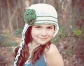Baby Girl, Crochet Baby Hats, Flower, Earflap, Baby Hats, Girl, Teen, Women, Custom Flower, MADE TO ORDER
