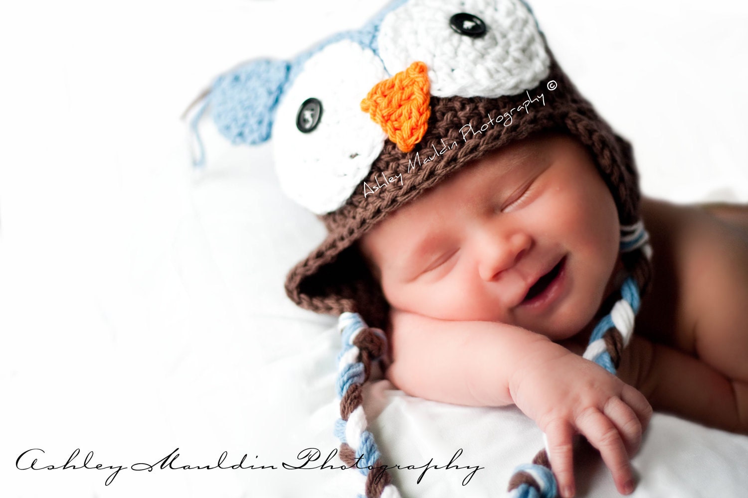 Baby Boy Owl Hat, Crochet Baby Hats, Baby Boy Hats, Photo Prop, MADE TO ORDER by Amy K